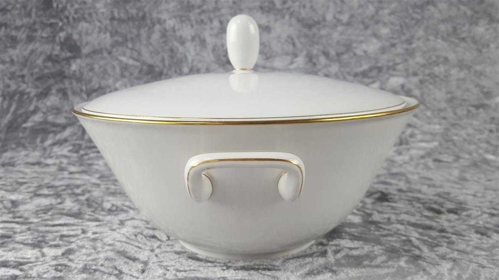 [458114401] Ragoutterrine Servierschüssel Goldrand 1,4 L Fürstenberg Schloß 644 0801 gebraucht - sehr gut Bild 2