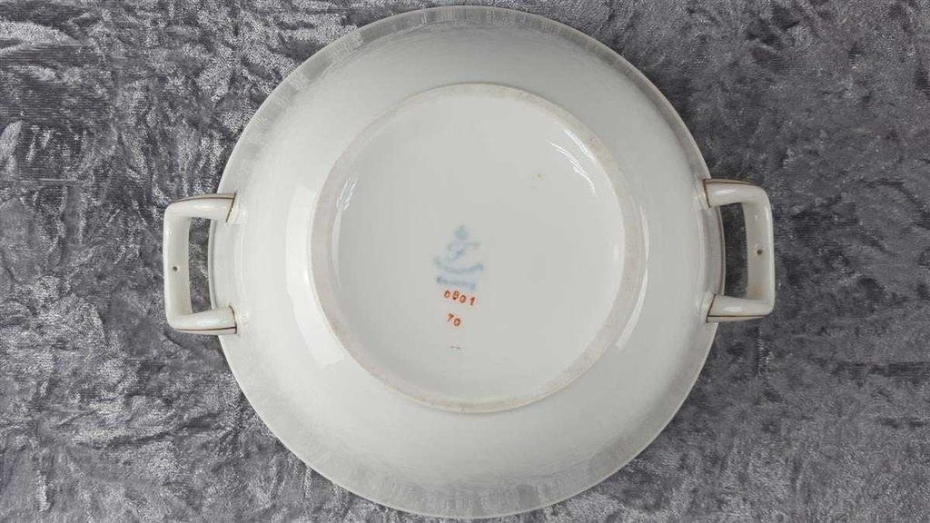 [458114401] Ragoutterrine Servierschüssel Goldrand 1,4 L Fürstenberg Schloß 644 0801 gebraucht - sehr gut Bild 6