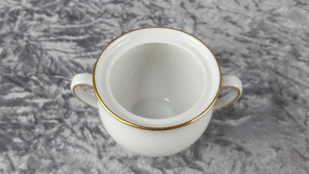 [458114405] Zuckerdose Goldrand ohne Deckel Fürstenberg Schloß 644 0801 gebraucht - gut Bild 2