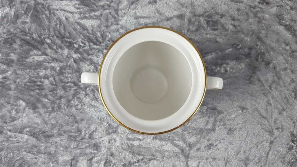 [458114405] Zuckerdose Goldrand ohne Deckel Fürstenberg Schloß 644 0801 gebraucht - gut Bild 3