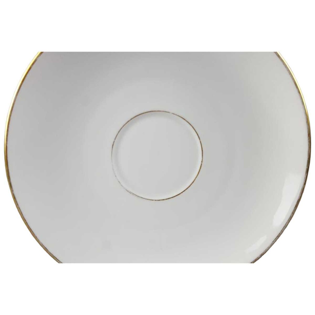 [458114410] Untertasse Goldrand 15 cm Fürstenberg Schloß 644 0801 gebraucht - gut Bild 2