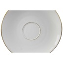 [458114410] Untertasse Goldrand 15 cm Fürstenberg Schloß 644 0801 gebraucht - gut Bild 2