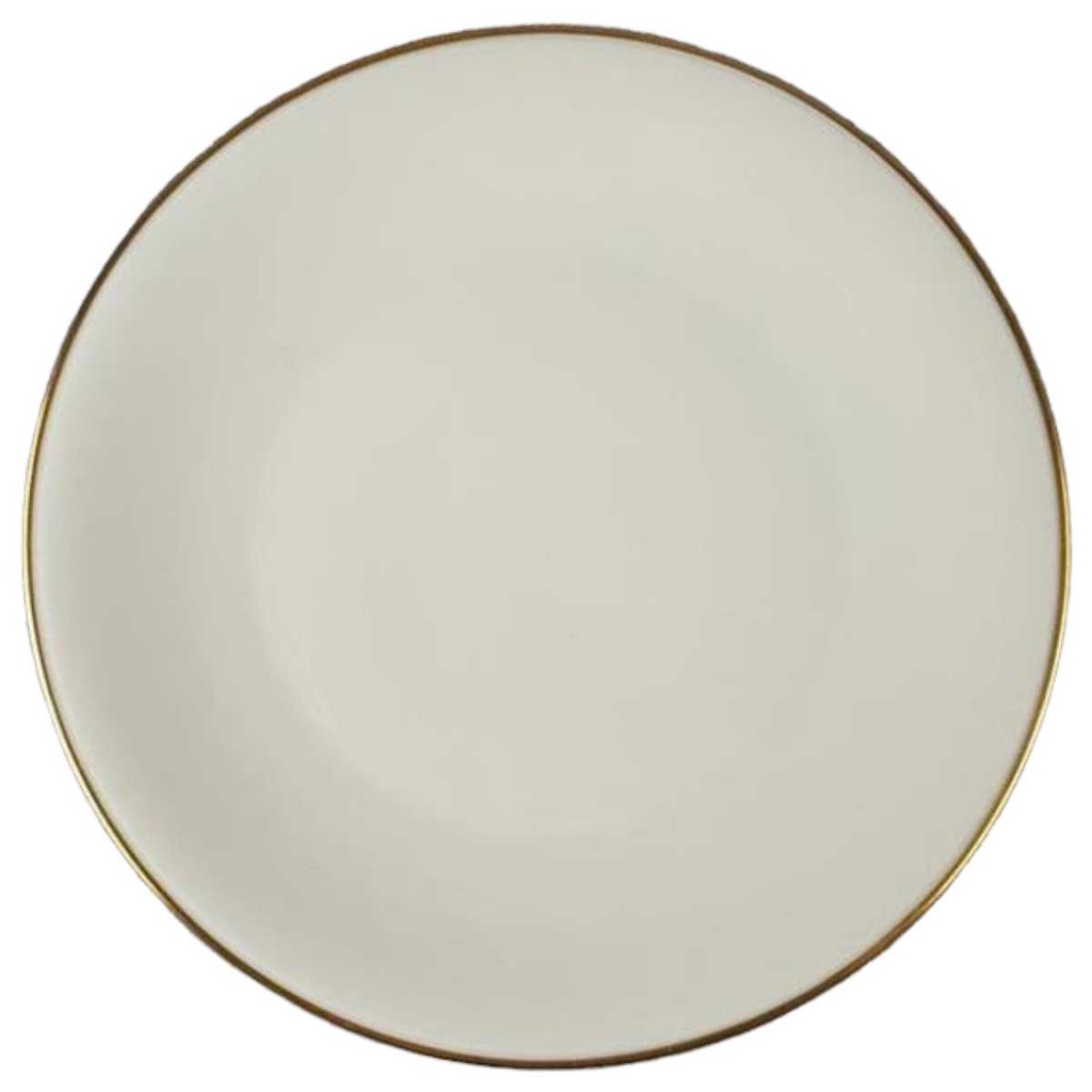 [458114416] Kuchenteller Goldrand 19,8 cm Edelstein Bavaria 15808 Elfenbein Beige gebraucht - gut Bild 2
