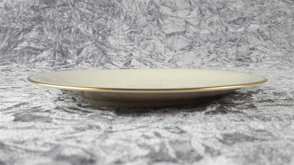 [458114416] Kuchenteller Goldrand 19,8 cm Edelstein Bavaria 15808 Elfenbein Beige gebraucht - gut Bild 3