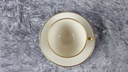 [458114418] Kaffeetasse mit Untertasse Tasse Goldrand Edelstein Bavaria 15808 Elfenbein Beige gebraucht - gut Bild 3