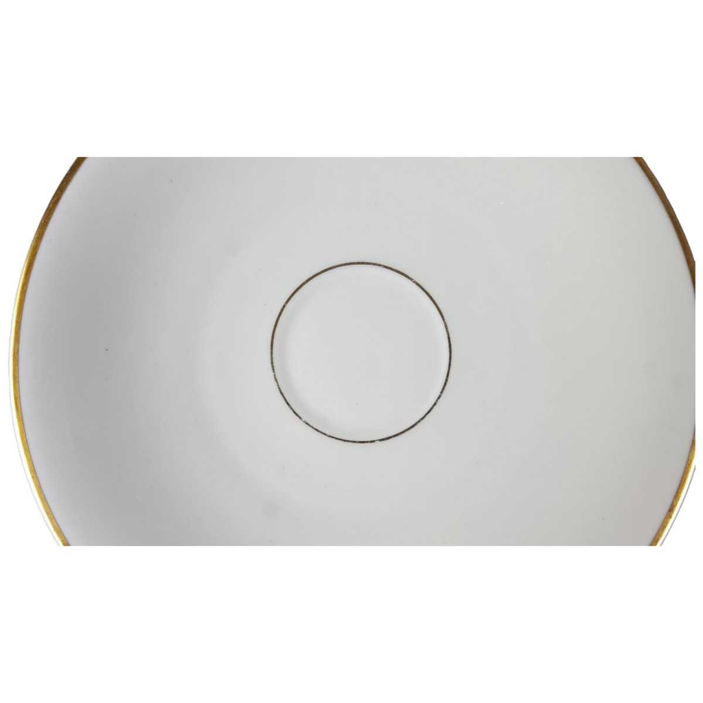 [458114420] Untertasse für Kaffee Goldrand 15,6 cm Edelstein Bavaria 15808 Elfenbein Beige gebraucht - gut Bild 2