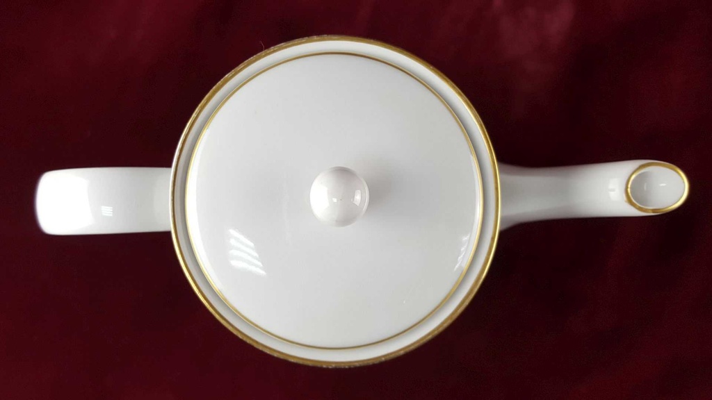 [458114421] Kaffeekanne Goldrand 1,5 L Fürstenberg Schloß 644 0801 gebraucht - gut Bild 6