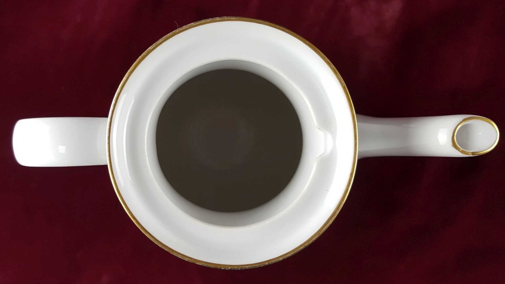 [458114421] Kaffeekanne Goldrand 1,5 L Fürstenberg Schloß 644 0801 gebraucht - gut Bild 7