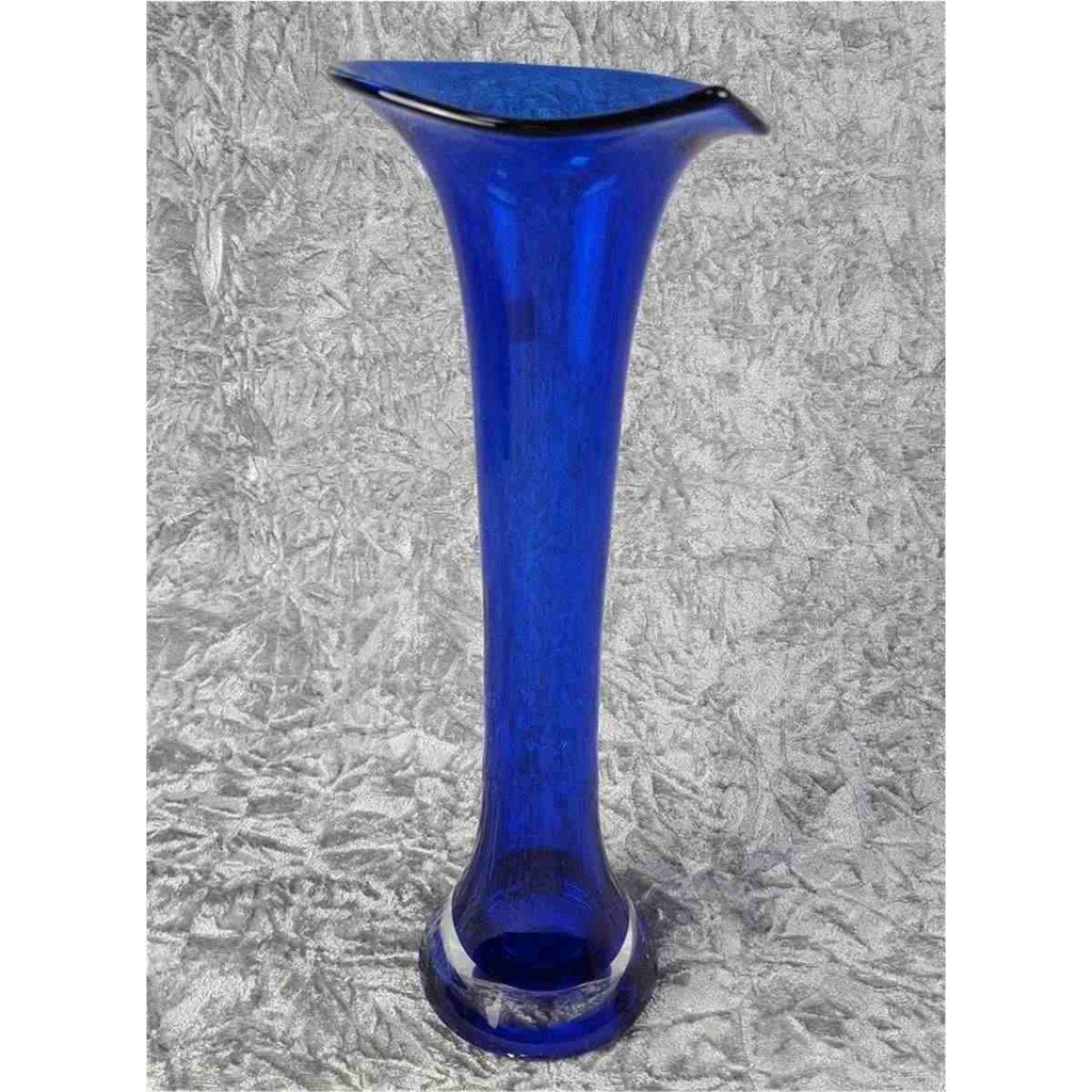 [458114428] Vase Blumenvase 32 cm Schott Einzelteile Blau gebraucht - gut Bild 8