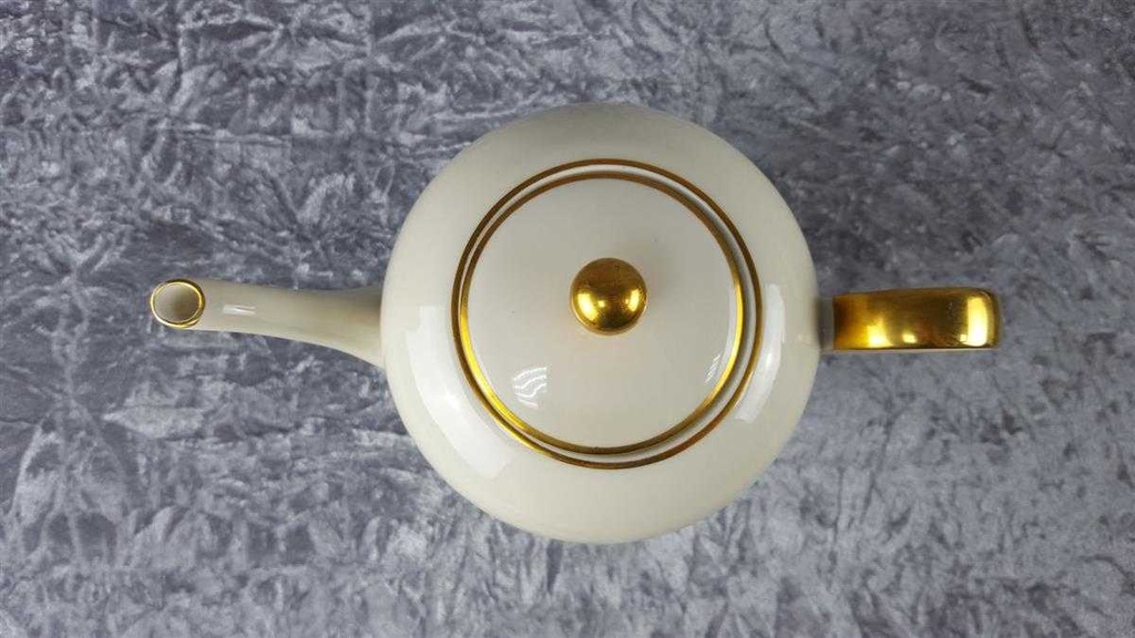 [458114432] Kaffeekanne Goldrand 2 L Edelstein Bavaria 15808 Elfenbein Beige gebraucht - gut Bild 5