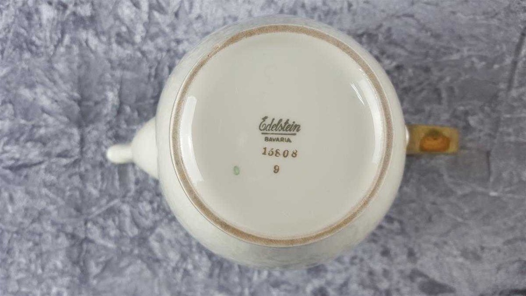 [458114432] Kaffeekanne Goldrand 2 L Edelstein Bavaria 15808 Elfenbein Beige gebraucht - gut Bild 8