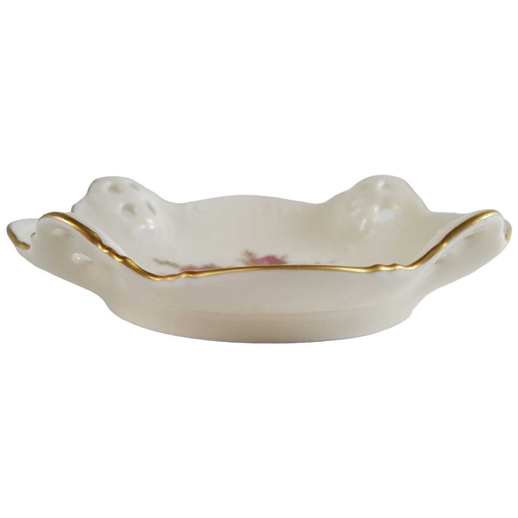 [45811451] Durchbruchschale Goldrand Durchbrucharbeit 10 cm Rosenthal Classic Rose Collection Moosrose mit gebraucht - gut Bild 2