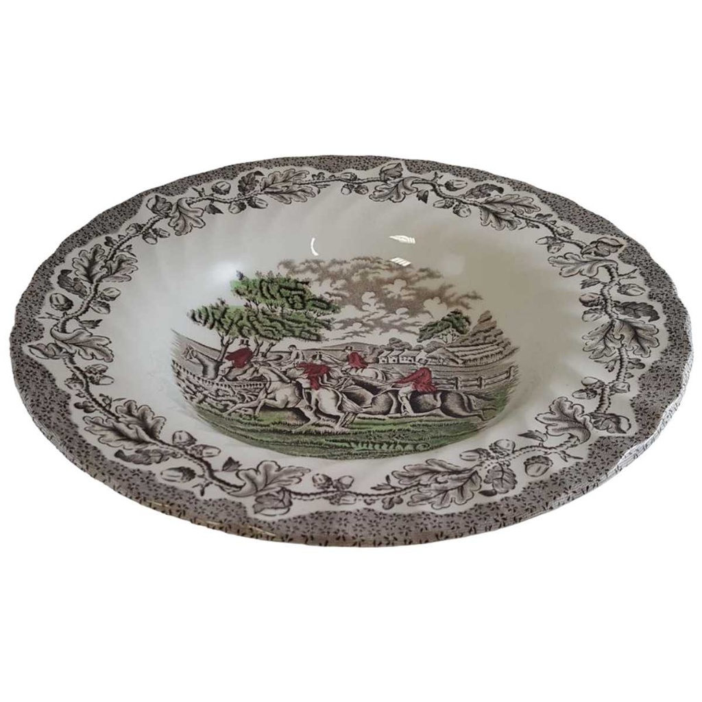 [45811460] Suppenteller 22,2 cm Myott Country Life Bunt rot grün gebraucht - gut Bild 2