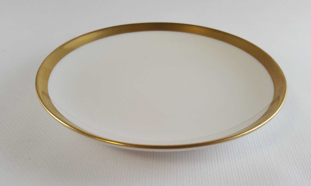 [45811462] Glasuntersetzer Goldrand 11,1 cm Eschenbach Alte Formen 5 mm gebraucht - sehr gut Bild 2