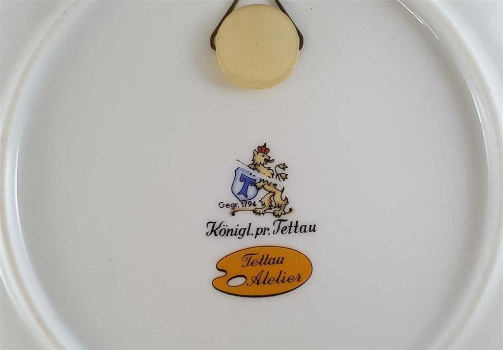 [45811494] Wandteller Königl. pr. Tettau Atelier gebraucht - sehr gut Bild 4