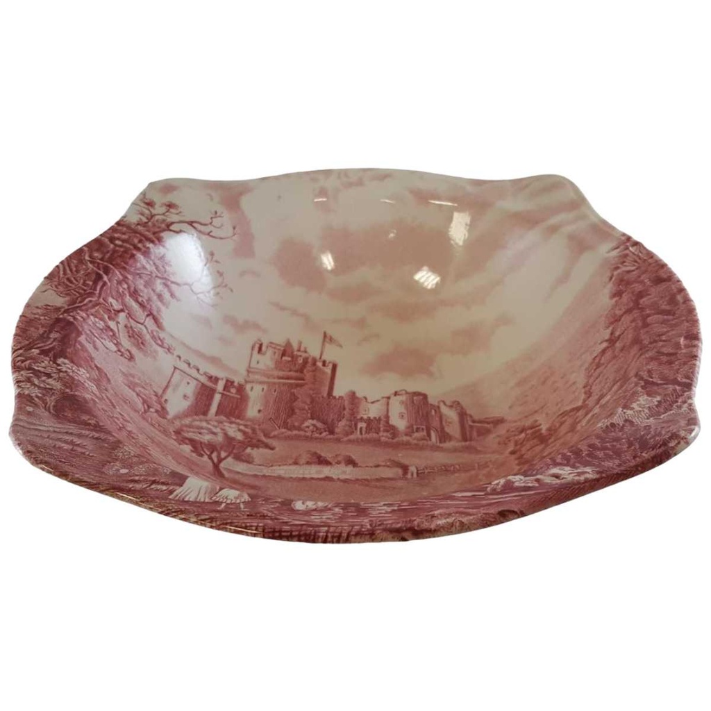 [45811496] Schüssel Servierschüssel 23,3 cm Johnson Bros Castle Story Rot gebraucht - gut Bild 2