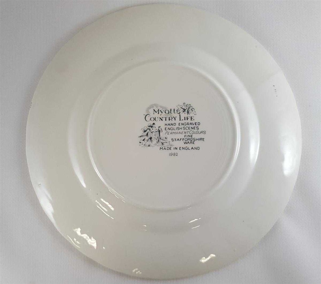 [45811505] Kuchenteller Dessertteller Frühstücksteller 19,6 cm Myott Country Life Rot gebraucht - sehr gut Bild 3