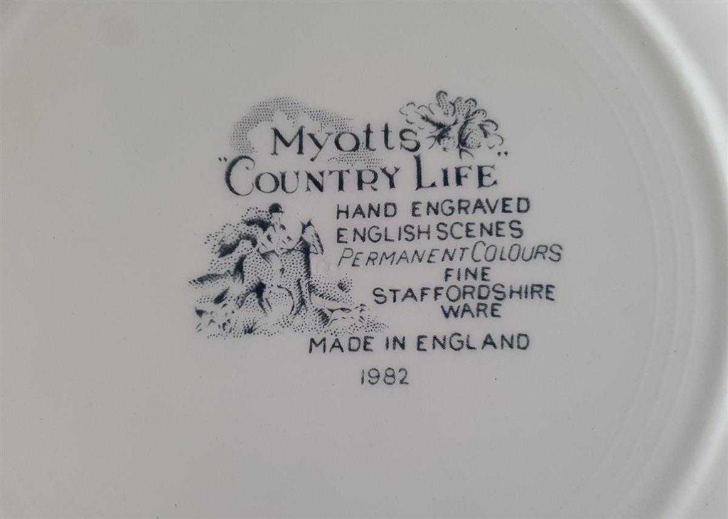 [45811505] Kuchenteller Dessertteller Frühstücksteller 19,6 cm Myott Country Life Rot gebraucht - sehr gut Bild 4