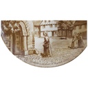 [45811526] Heimatteller Sammelteller AK Kaiser Porzellan Wandteller Gelsenkirchen 1.Motiv Das Rundhöfchen an der Georgskirche um 1850 gebraucht - sehr gut Bild 2