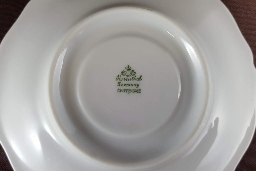 [45811546] Untertasse für Mokka 11,3 cm Rosenthal Chippendale Weiß gebraucht - sehr gut Bild 3