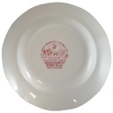 [45811554] Kuchenteller Dessertteller Frühstücksteller 20 cm Enoch Wedgwood Dickens Coaching Days Rot gebraucht - sehr gut Bild 2
