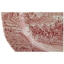 [45811556] Kuchenteller 20 cm Enoch Wedgwood Dickens Coaching Days Rot gebraucht - gut Bild 2