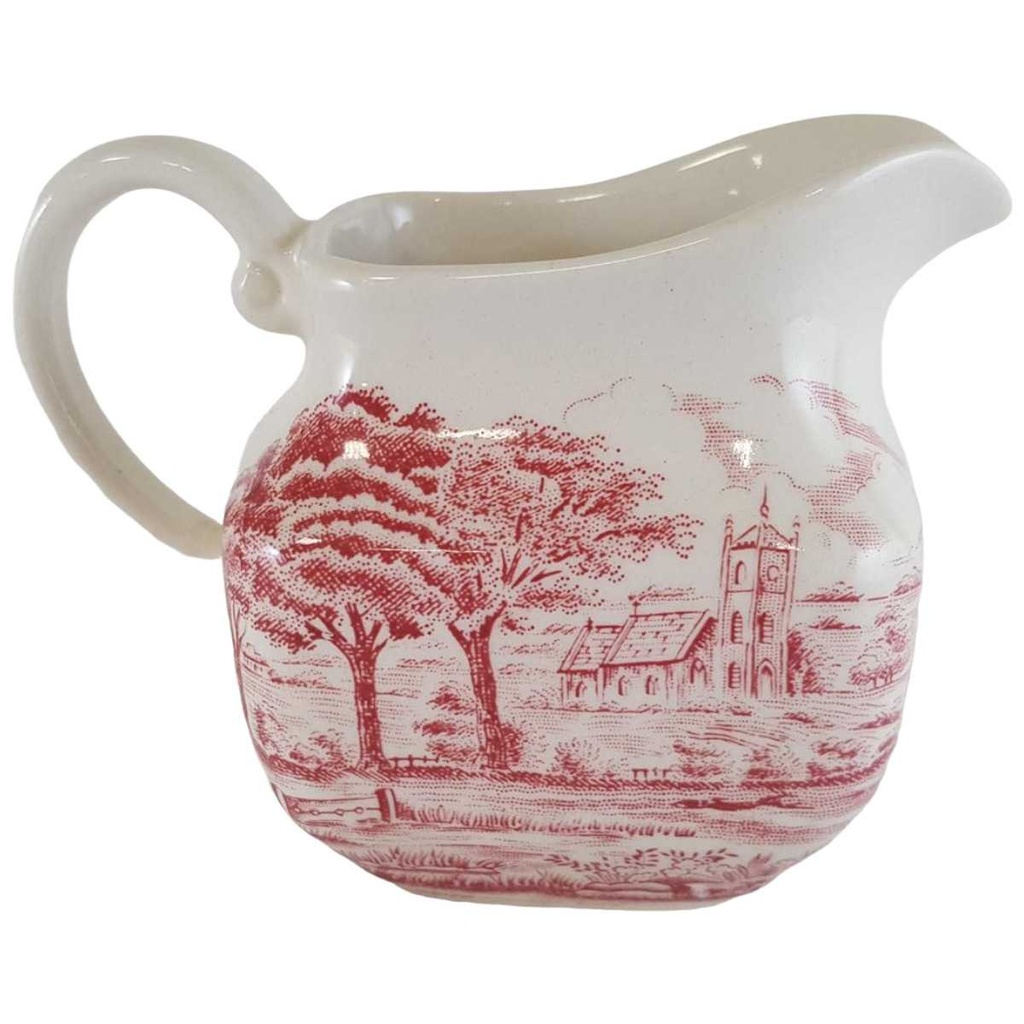 [45811557] Milchkännchen Enoch Wedgwood Dickens Coaching Days Rot gebraucht - gut Bild 2