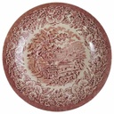 [45811560] Untertasse für Kaffee 14,6 cm English Ironstone Tableware (EIT) EIT England Baumstäme auf Wagen Rot gebraucht - gut Bild 2