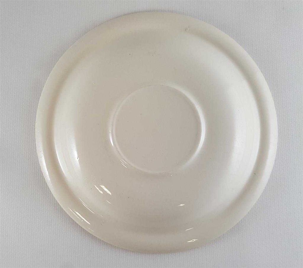 [45811560] Untertasse für Kaffee 14,6 cm English Ironstone Tableware (EIT) EIT England Baumstäme auf Wagen Rot gebraucht - gut Bild 3