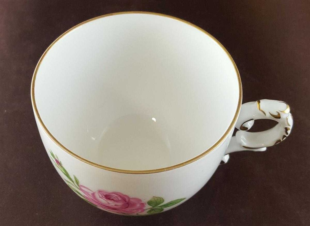 [45811595] Kaffeetasse Tasse Fürstenberg Alt Rote Rose 02171 gebraucht - akzeptabel Bild 3