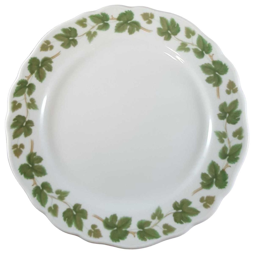[45811608] Kuchenteller Dessertteller Frühstücksteller 19,5 cm Hutschenreuther Maria Theresia Weinlaub I. Wahl Weiß gebraucht - akzeptabel Bild 2