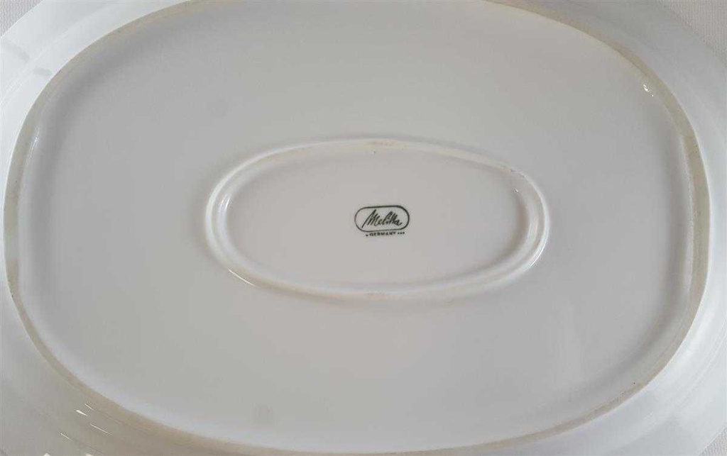 [45811631] Servierplatte Speiseplatte Fleischplatte Steakplatte 33,2x23,5 cm Melitta Jeverland Comtesse gebraucht - sehr gut Bild 3