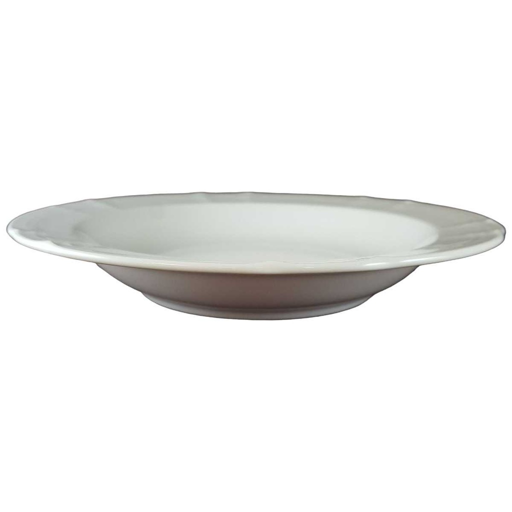 [45811637] Suppenteller 21,6 cm Retsch Wunsiedel Relief weiß gebraucht - gut Bild 2
