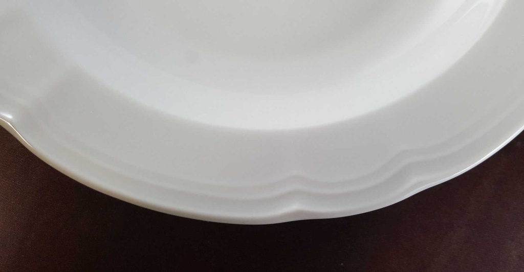 [45811637] Suppenteller 21,6 cm Retsch Wunsiedel Relief weiß gebraucht - gut Bild 4