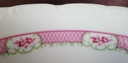[45811646] Schüssel Servierschüssel 24,5 cm Schirnding Bavaria Rosendekor Rosa gebraucht - sehr gut Bild 3