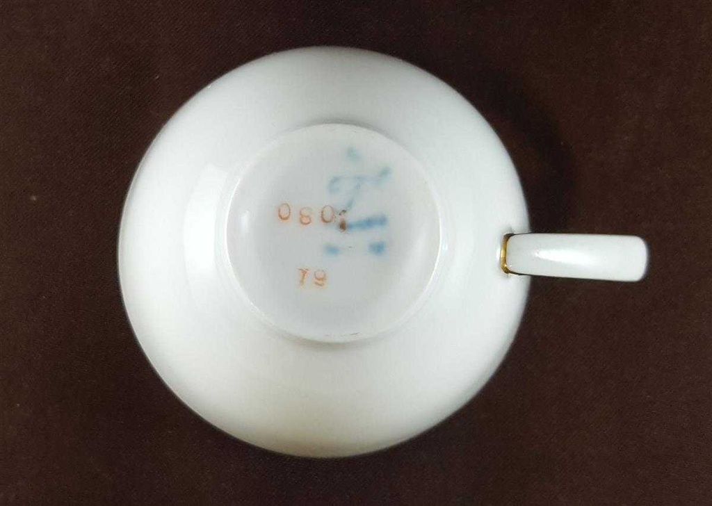 [45811651] Mokkatasse Tasse Espressotasse Goldrand Fürstenberg Schloß 644 0801 gebraucht - sehr gut Bild 3