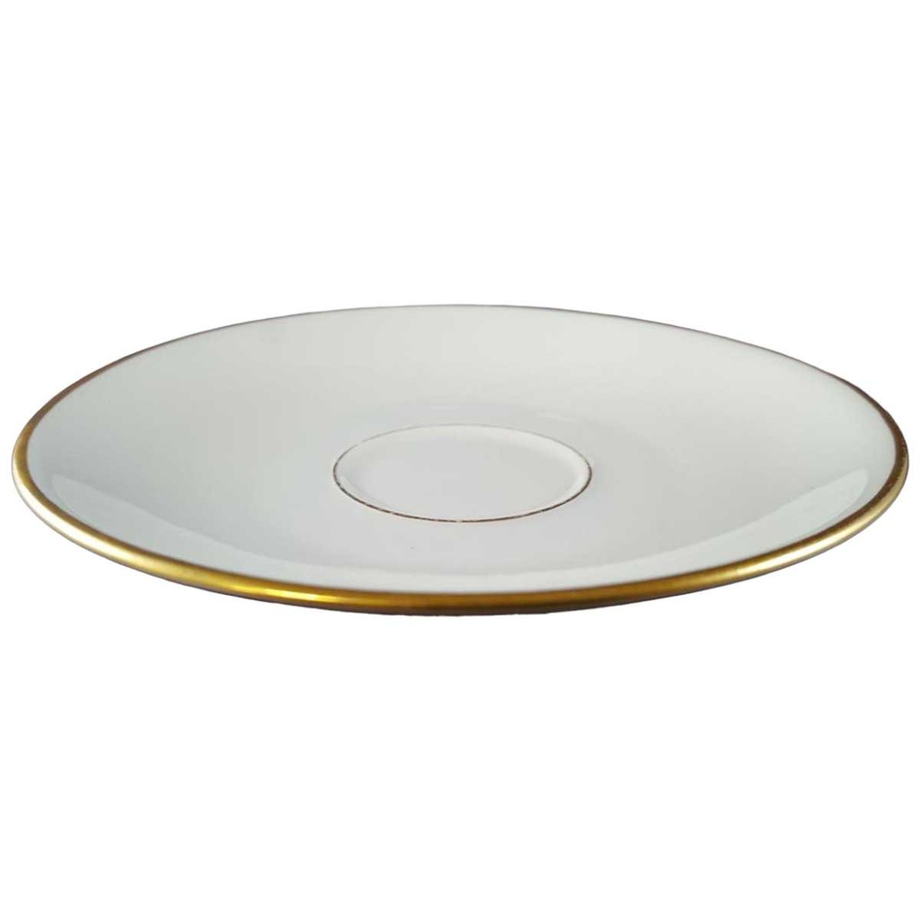 [45811654] Untertasse Goldrand 12,2 cm Fürstenberg Schloß 644 0801 gebraucht - gut Bild 2