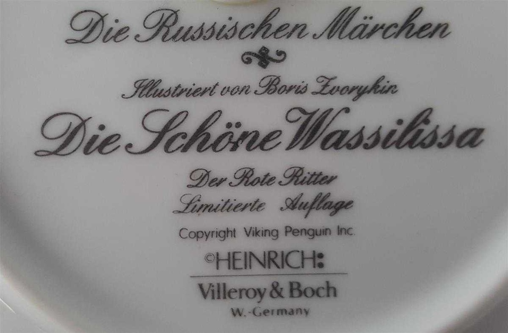 [45811692] Wandteller Villeroy & Boch Heinrich Die Russischen Märchen gebraucht - sehr gut Bild 4