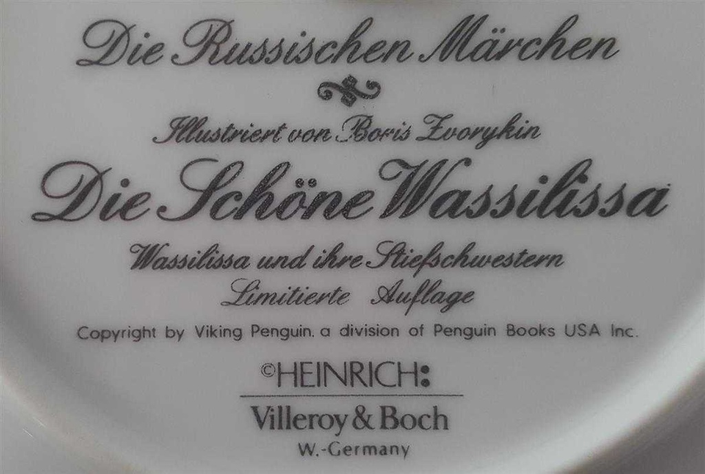 [45811693] Wandteller Villeroy & Boch Heinrich Die Russischen Märchen gebraucht - sehr gut Bild 4