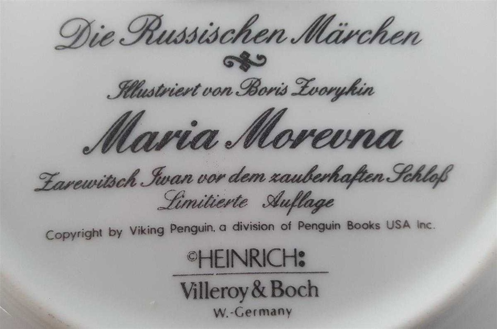 [45811697] Wandteller Villeroy & Boch Heinrich Die Russischen Märchen gebraucht - sehr gut Bild 5