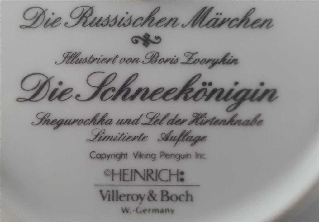[45811698] Wandteller Villeroy & Boch Heinrich Die Russischen Märchen gebraucht - sehr gut Bild 4