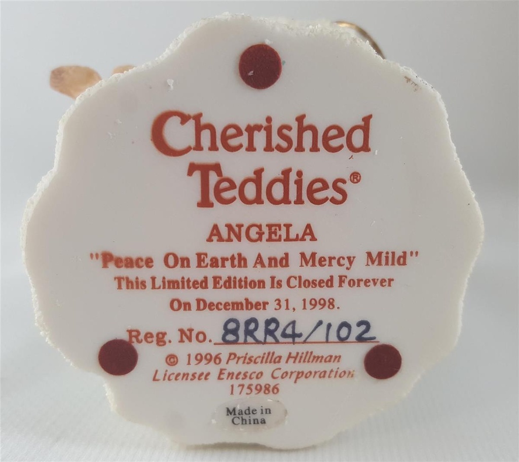 [45811709] Figur Cherished Teddies Angela Peace On Earth And Mercy Mild 1998 gebraucht - sehr gut Bild 6