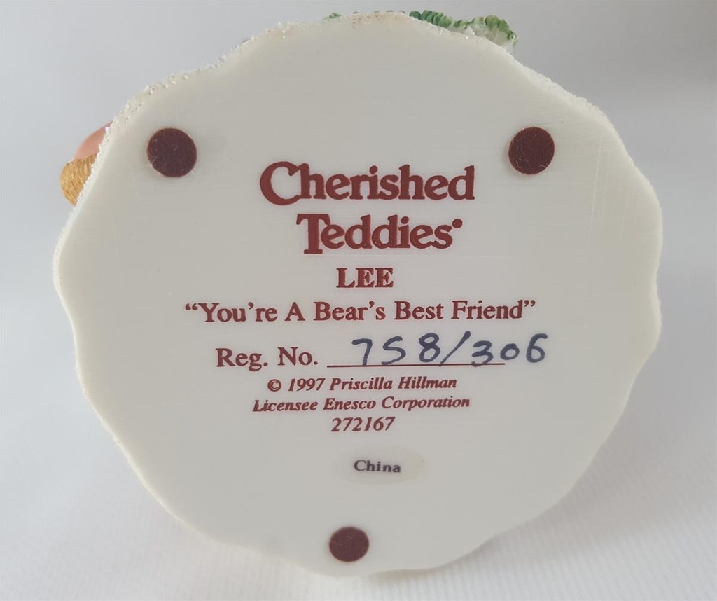 [45811717] Figur Cherished Teddies Lee You´re a bears best friend 1997 gebraucht - sehr gut Bild 5