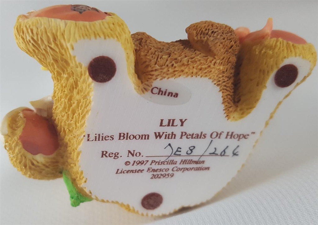 [45811725] Figur Cherished Teddies Lily Lilies Bloom With Petals Of Hope 1997 gebraucht - sehr gut Bild 5