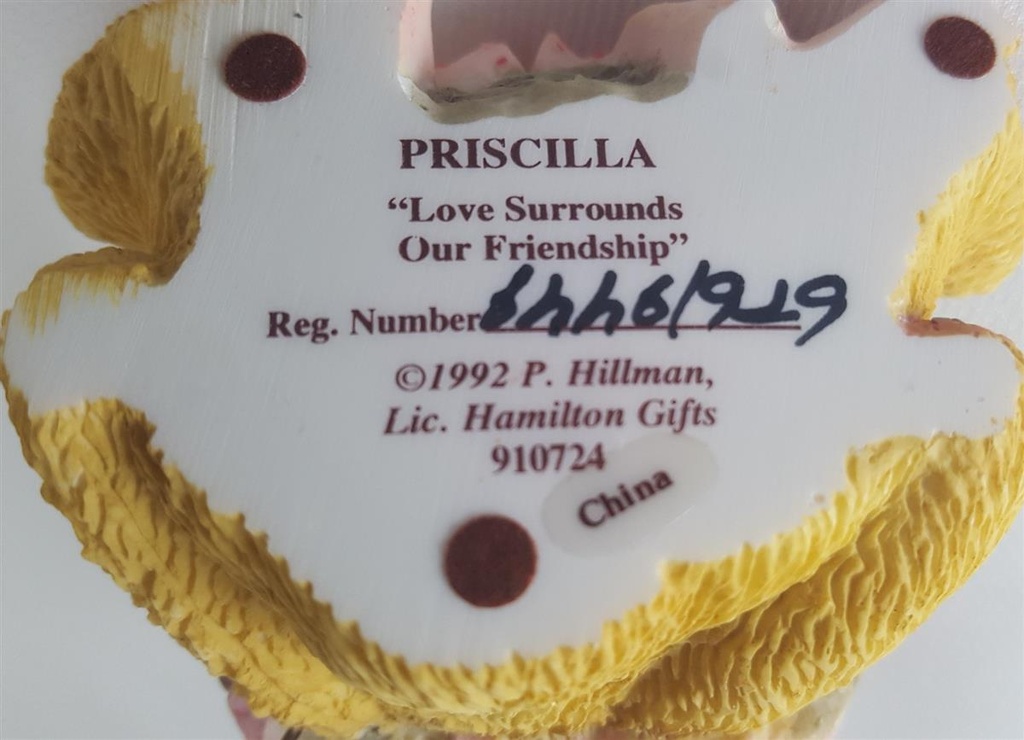 [45811727] Figur Cherished Teddies Priscilla Love Surrounds Our Friendship 1992 gebraucht - sehr gut Bild 5