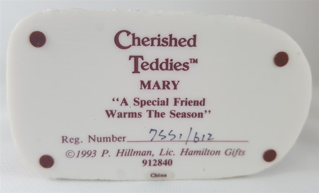 [45811731] Figur Cherished Teddies Mary A Special Friend Warms The Season 1993 gebraucht - sehr gut Bild 6