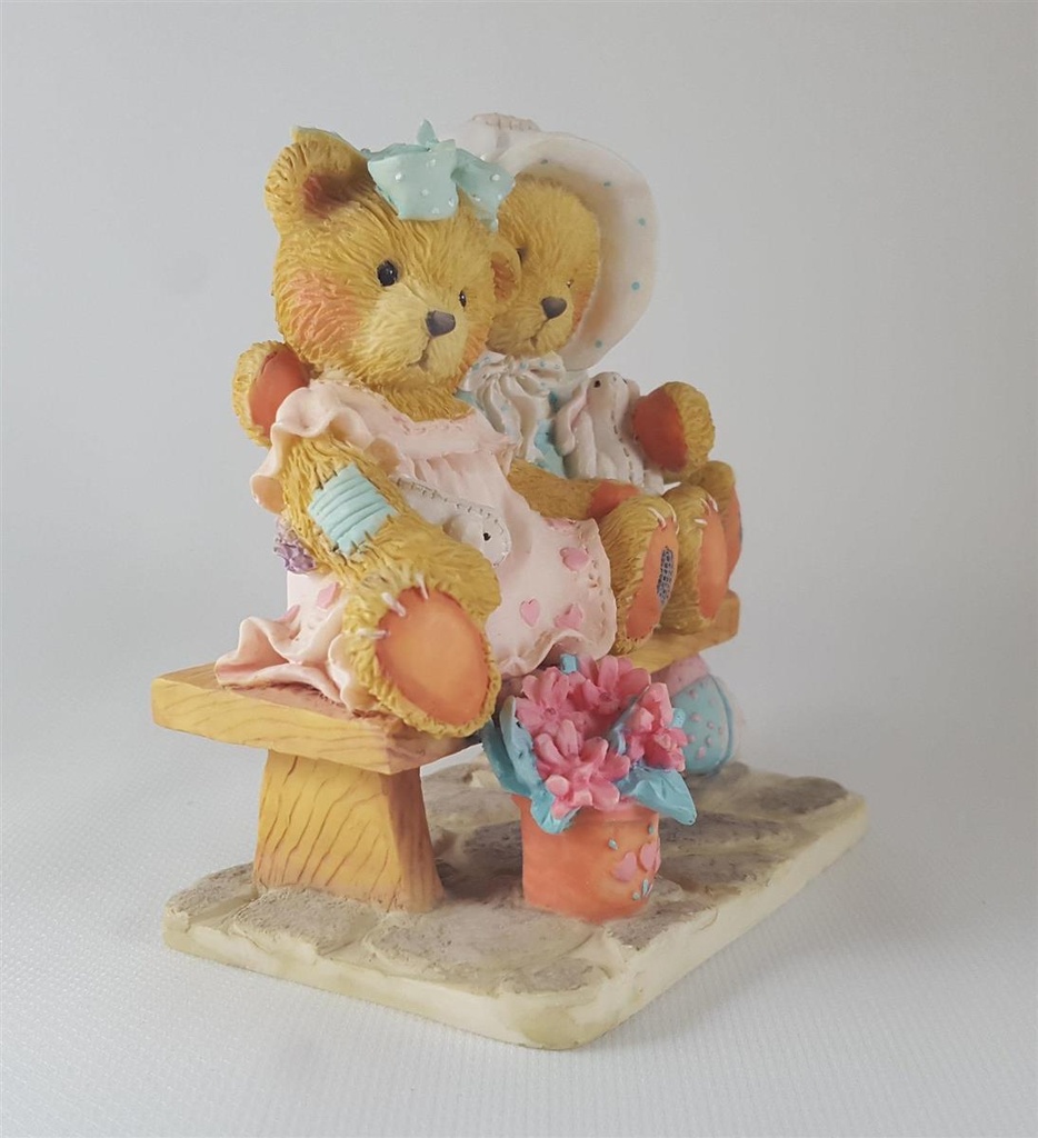 [45811736] Figur Cherished Teddies Tracie und Nicole Side By With Friends 1992 gebraucht - sehr gut Bild 2