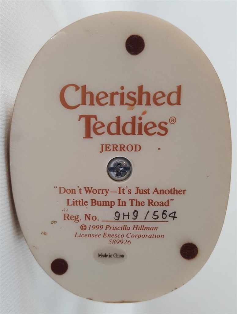 [45811746] Figur Cherished Teddies Jerrod Don't Worry It's Just Another Little Bump In The Road 1999 gebraucht - gut Bild 8