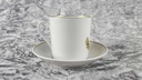 [458117595] Mokkatasse mit Untertasse Tasse Espressotasse & Golddekor Langenthal Schweiz gebraucht - sehr gut Bild 3