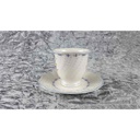 [458117599] Kaffeetasse mit Untertasse Tasse Nikko Tableware Vanessa Blue Japan gebraucht - akzeptabel Bild 3